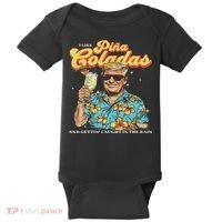 Pina Coladas Donald Trump Summer Vacation Hawaii Beach Funny Baby Bodysuit thumb 0