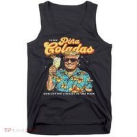 Pina Coladas Donald Trump Summer Vacation Hawaii Beach Funny Tank Top thumb 0