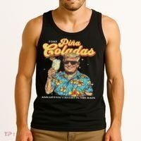 Pina Coladas Donald Trump Summer Vacation Hawaii Beach Funny Tank Top thumb 3