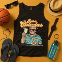 Pina Coladas Donald Trump Summer Vacation Hawaii Beach Funny Tank Top thumb 4