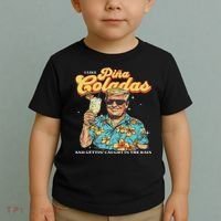 Pina Coladas Donald Trump Summer Vacation Hawaii Beach Funny Toddler T-Shirt thumb 2