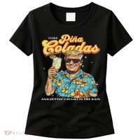 Pina Coladas Donald Trump Summer Vacation Hawaii Beach Funny Women's T-Shirt thumb 0