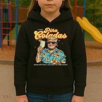 Pina Coladas Donald Trump Summer Vacation Hawaii Beach Funny Kids Hoodie thumb 3