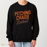 Pitching Chaos Detroit Women's Sweatshirt thumb 0