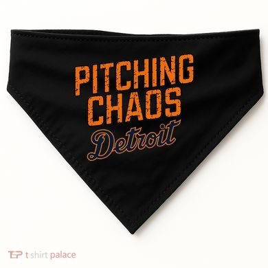 Pitching Chaos Detroit USA-Made Doggie Bandana