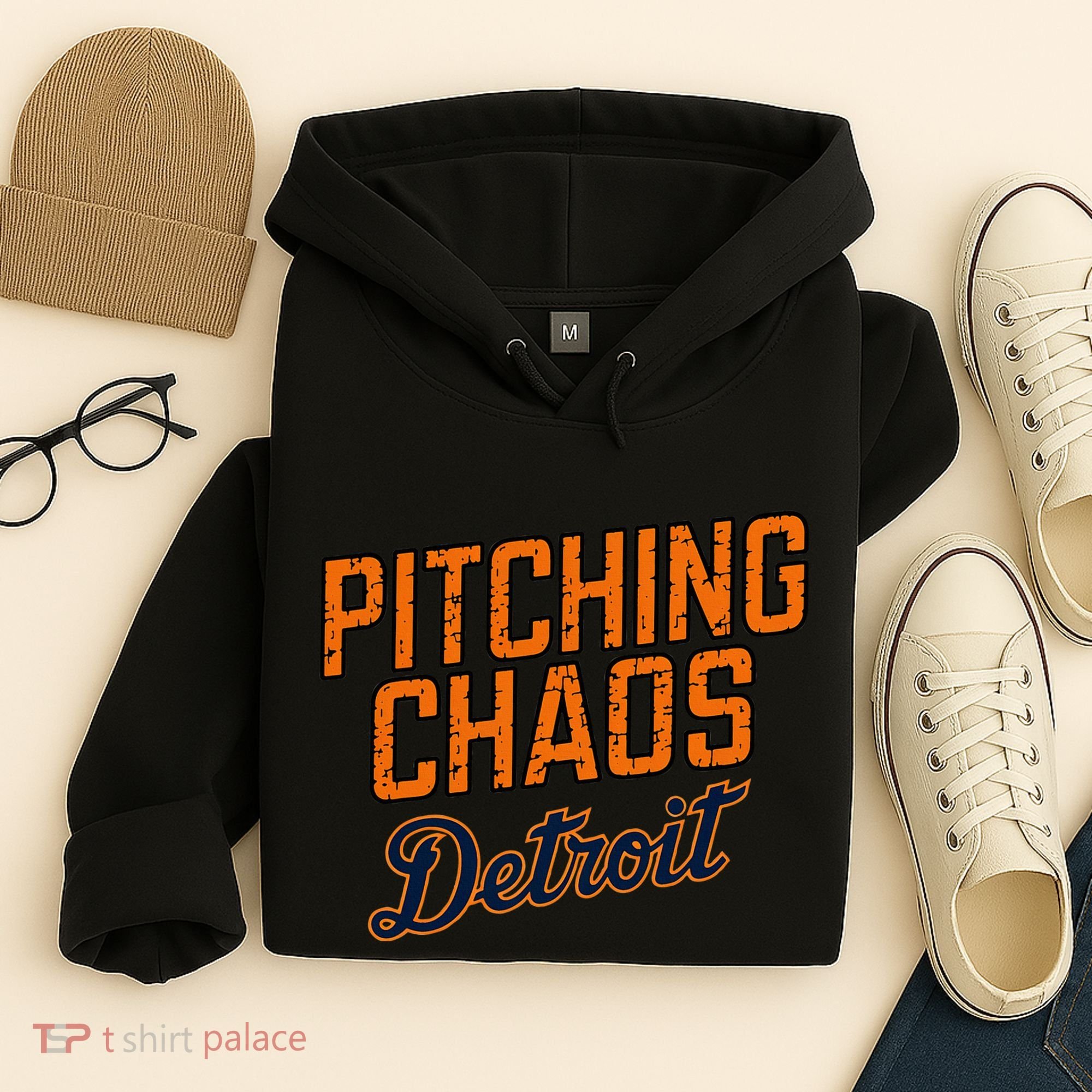 Pitching Chaos Detroit Hoodie