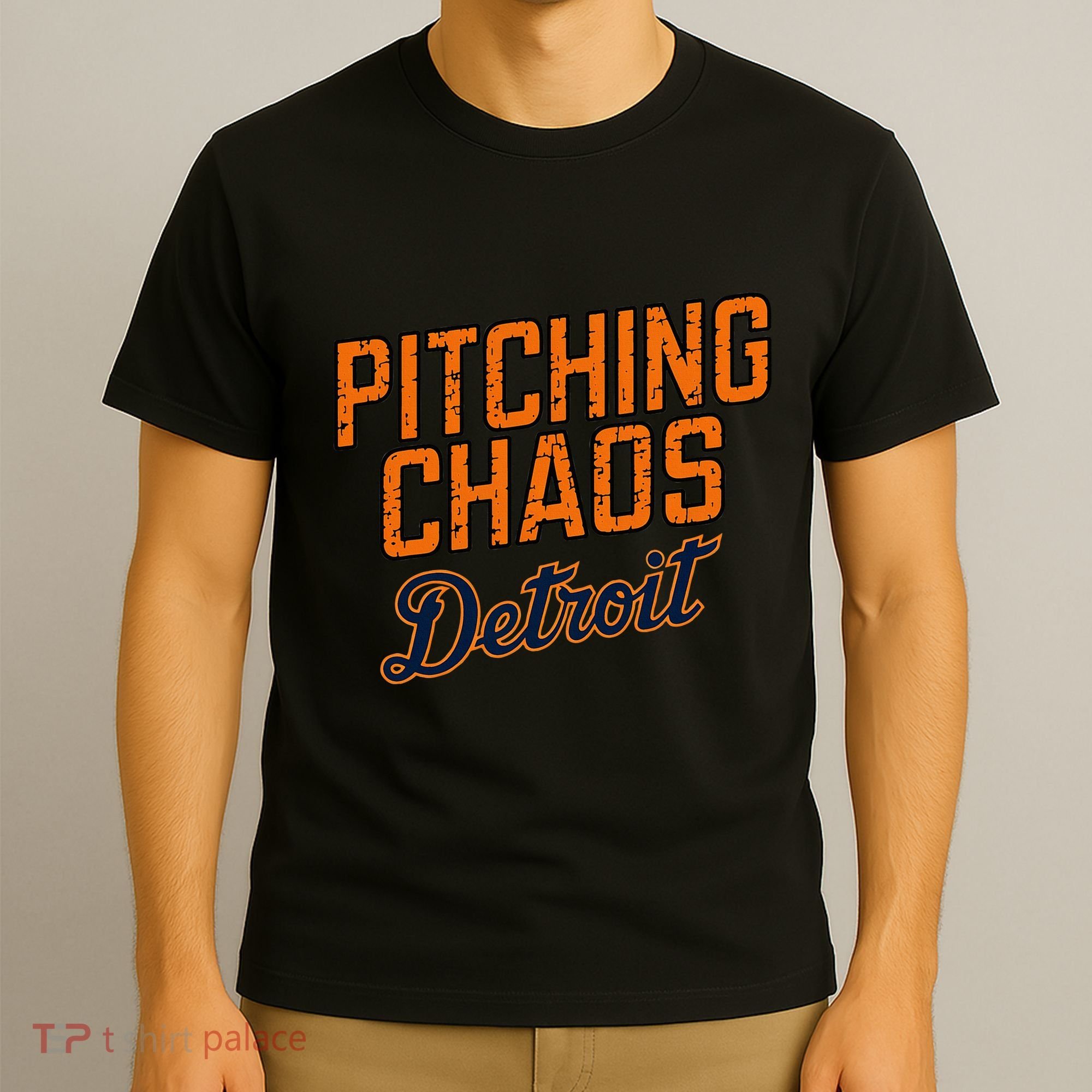 Pitching Chaos Detroit T-Shirt