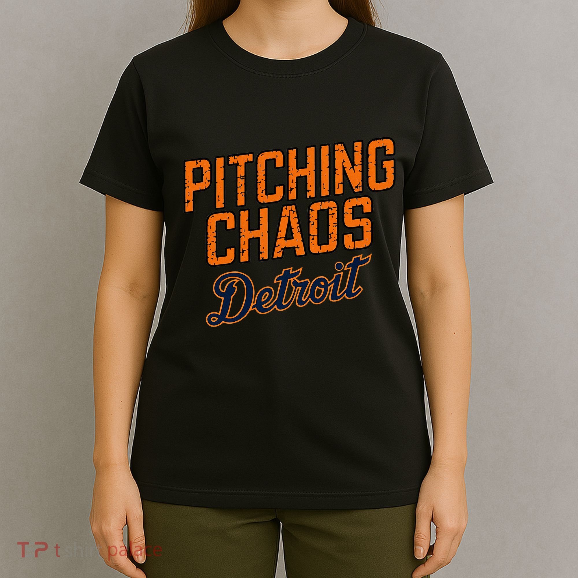 Pitching Chaos Detroit T-Shirt