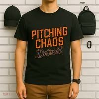 Pitching Chaos Detroit T-Shirt thumb 6