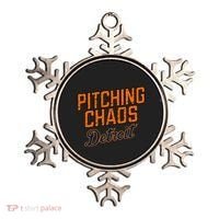 Pitching Chaos Detroit Ornament thumb 0