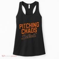 Pitching Chaos Detroit Women's Tank Top thumb 0