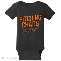 Pitching Chaos Detroit Baby Bodysuit thumb 0