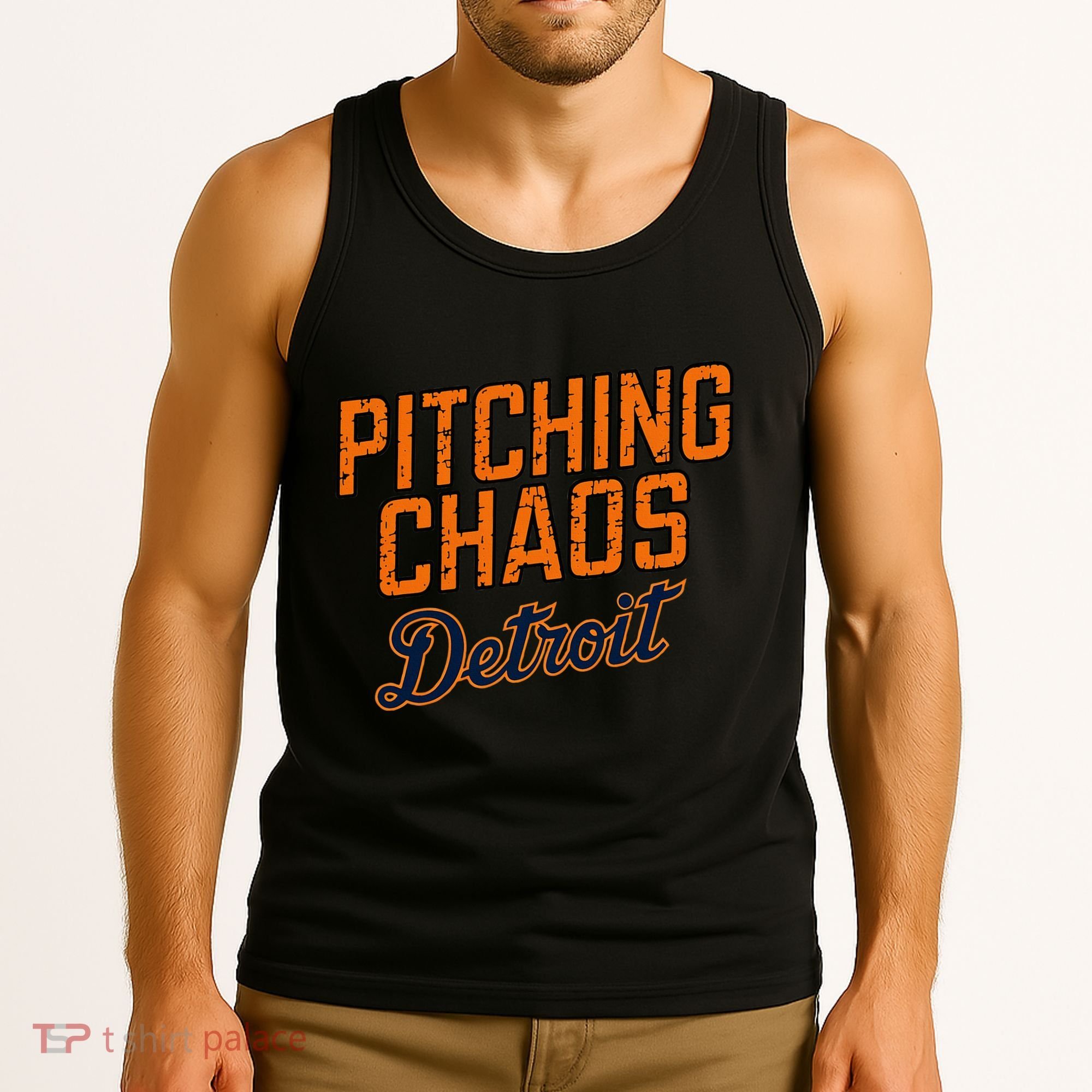 Pitching Chaos Detroit Tank Top
