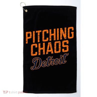 Pitching Chaos Detroit Golf Towel