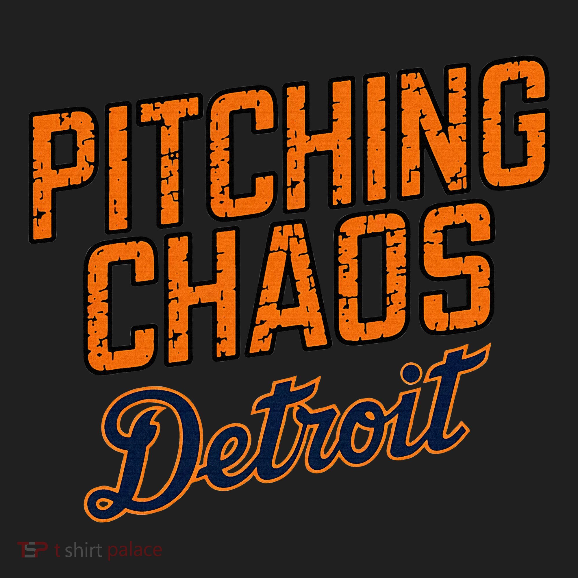 Pitching Chaos Detroit Golf Towel
