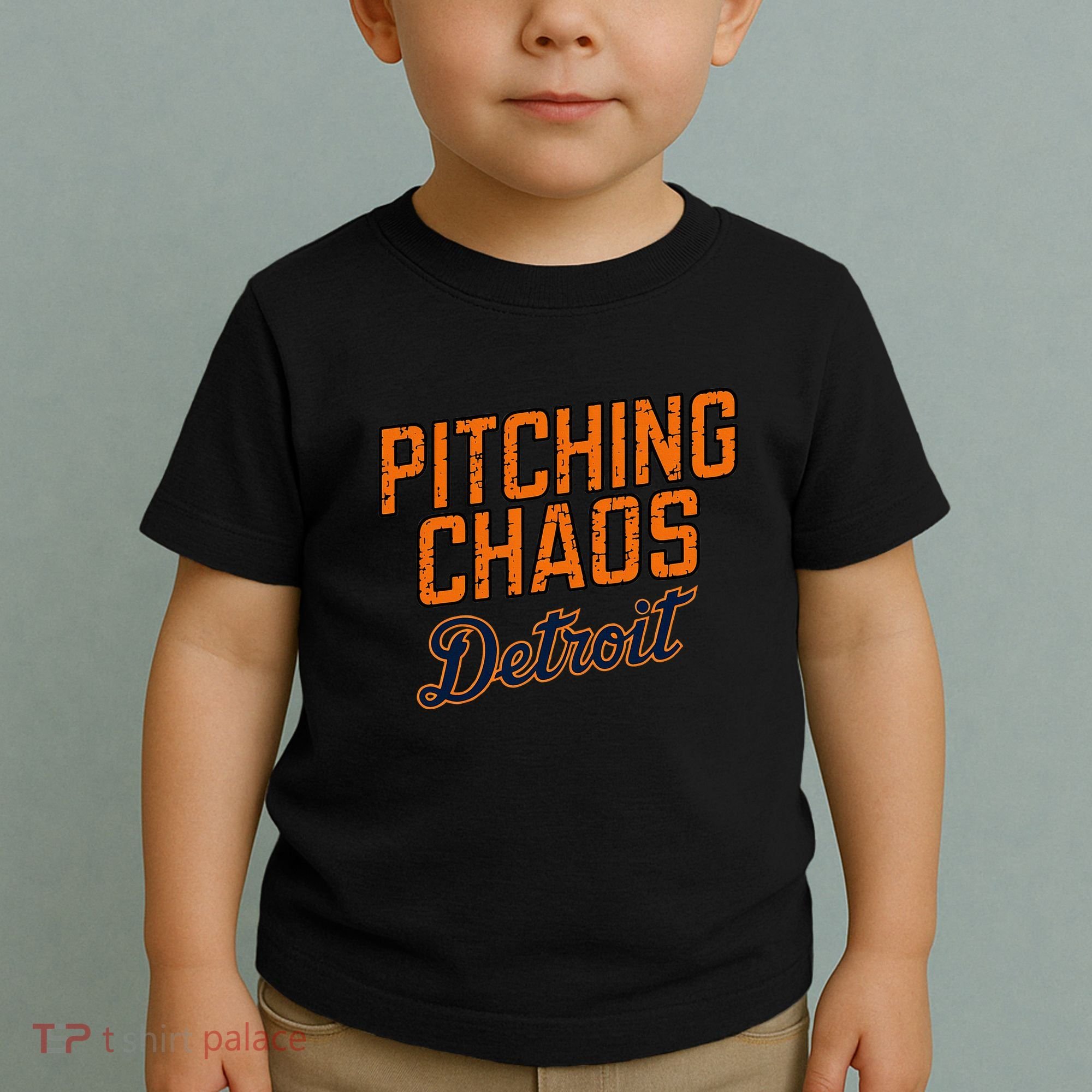 Pitching Chaos Detroit Toddler T-Shirt
