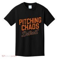 Pitching Chaos Detroit Kids T-Shirt thumb 0