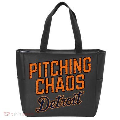 Pitching Chaos Detroit Tote Bag
