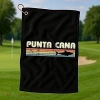 Punta Cana Dominican Republic Shark Golf Towel thumb 1