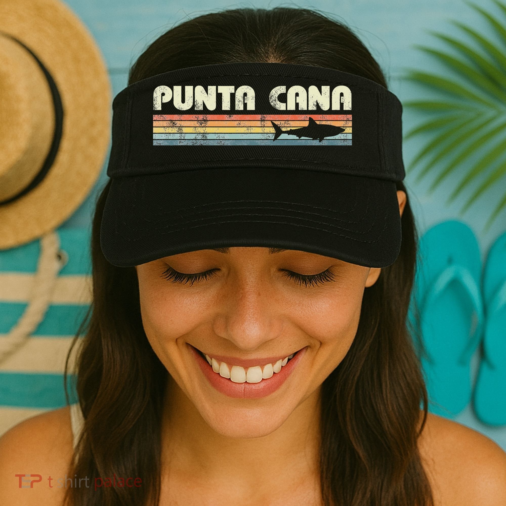 Punta Cana Dominican Republic Shark Visor
