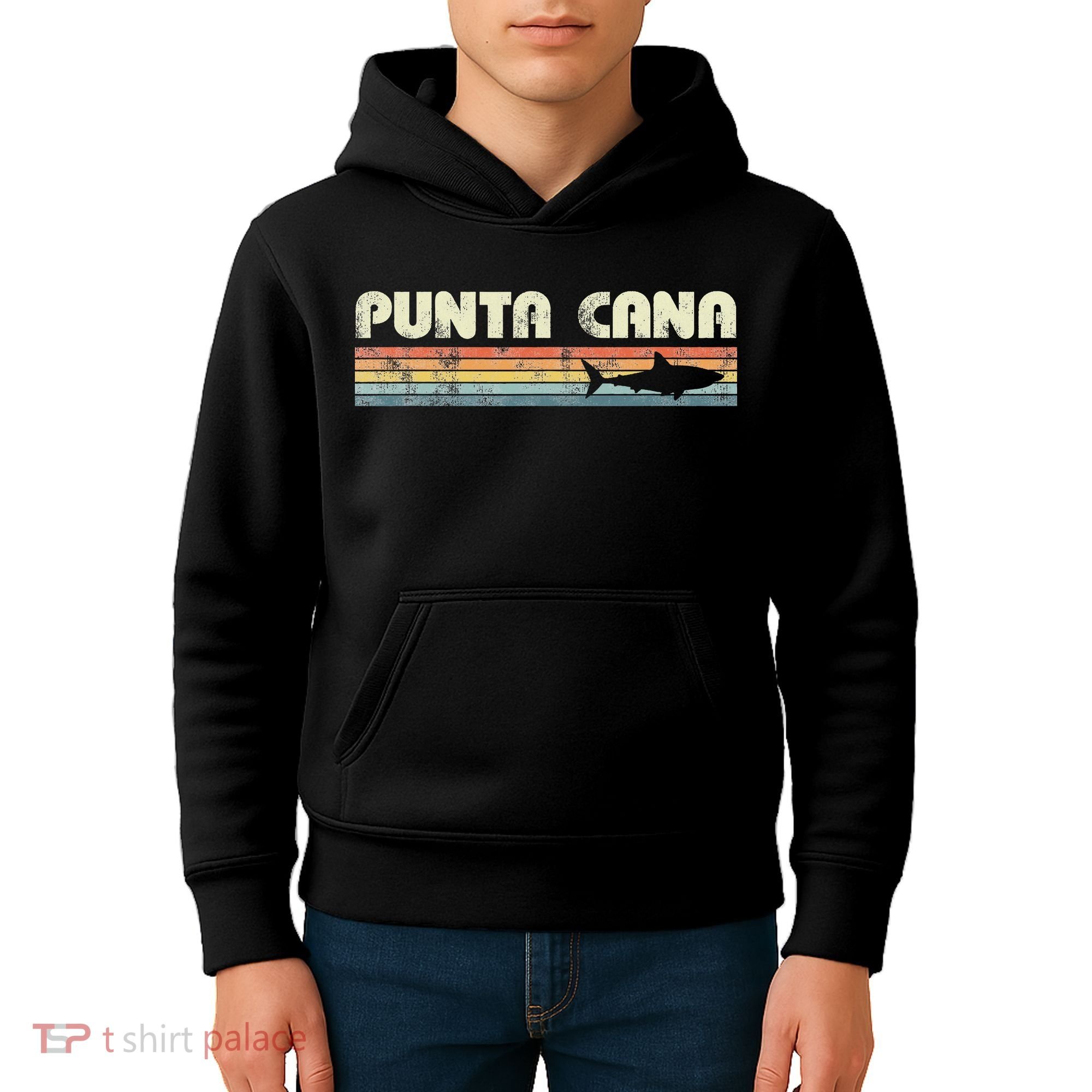 Punta Cana Dominican Republic Shark Kids Hoodie