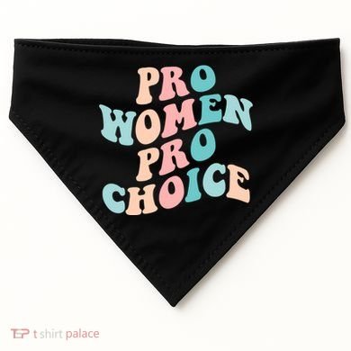 Pro Choice Equal Rights Feminist Retro USA-Made Doggie Bandana