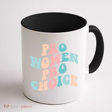 Pro Choice Equal Rights Feminist Retro Coffee Mug back