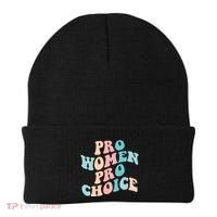 Pro Choice Equal Rights Feminist Retro Beanie thumb 0