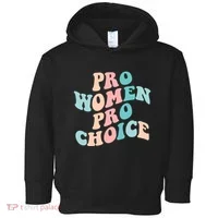 Pro Choice Equal Rights Feminist Retro Toddler Hoodie thumb 0