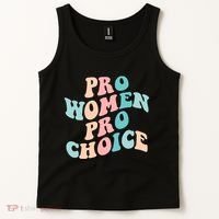 Pro Choice Equal Rights Feminist Retro Tank Top thumb 2