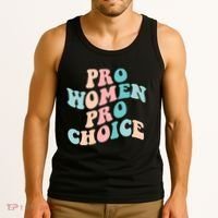 Pro Choice Equal Rights Feminist Retro Tank Top thumb 3