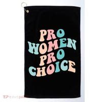 Pro Choice Equal Rights Feminist Retro Golf Towel thumb 0