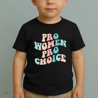 Pro Choice Equal Rights Feminist Retro Toddler T-Shirt thumb 2