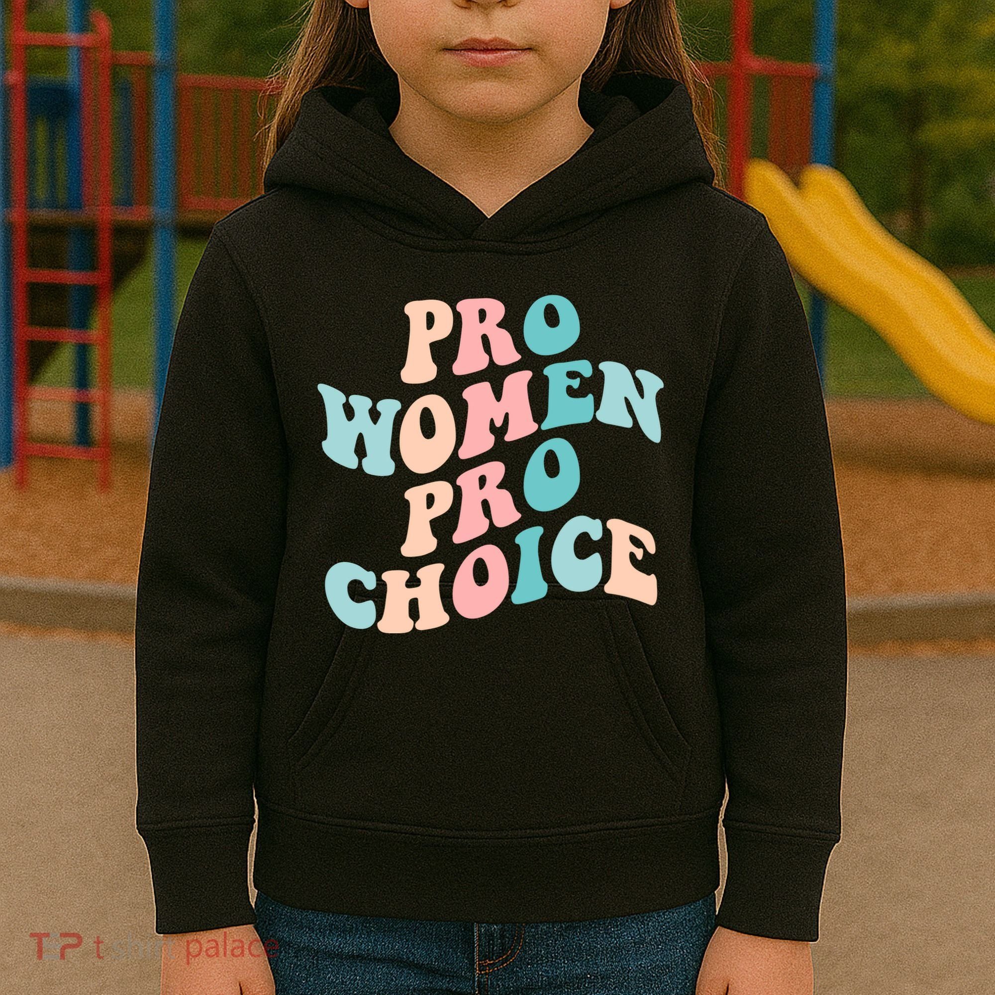 Pro Choice Equal Rights Feminist Retro Kids Hoodie