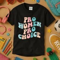 Pro Choice Equal Rights Feminist Retro Kids T-Shirt thumb 3