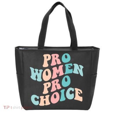 Pro Choice Equal Rights Feminist Retro Tote Bag