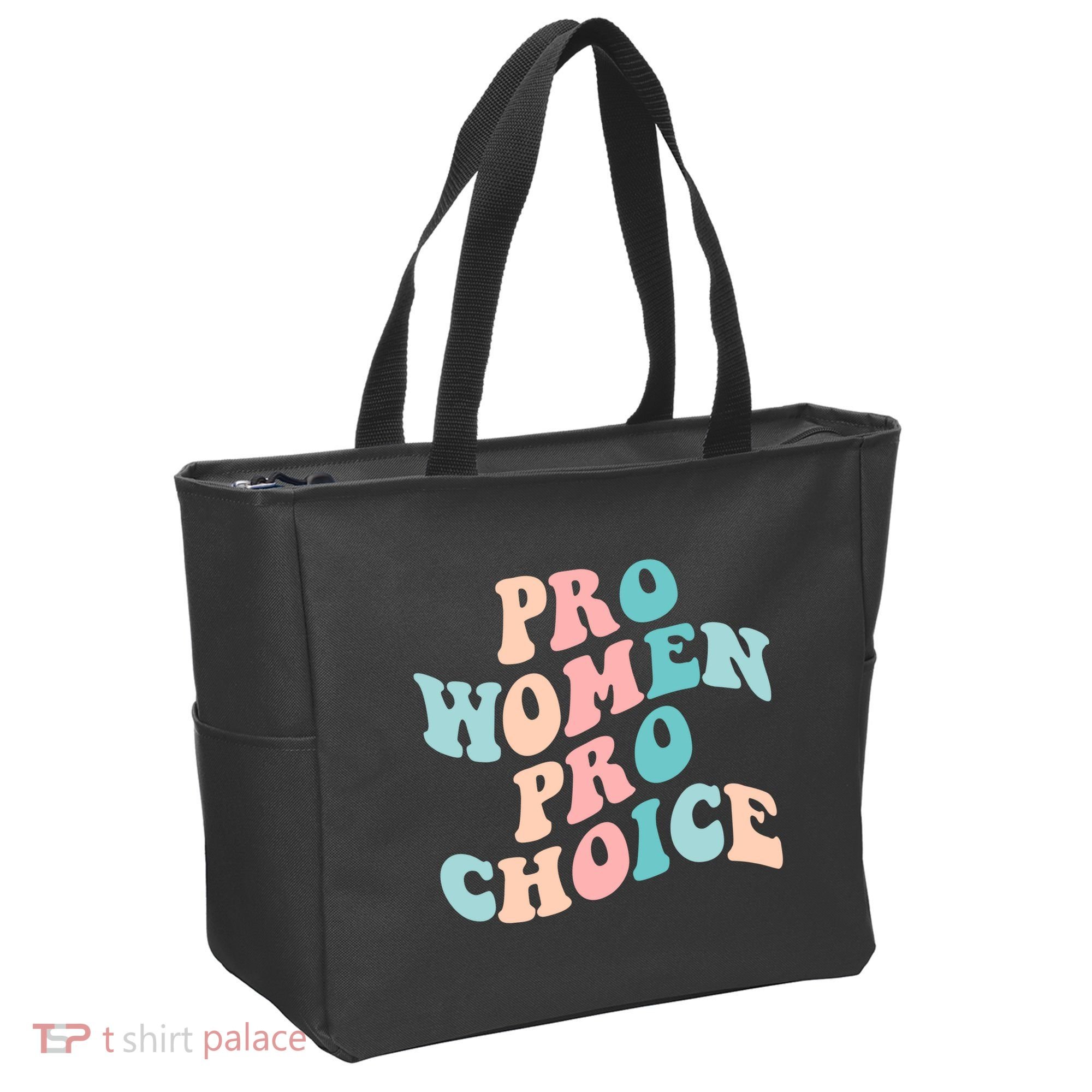 Pro Choice Equal Rights Feminist Retro Tote Bag