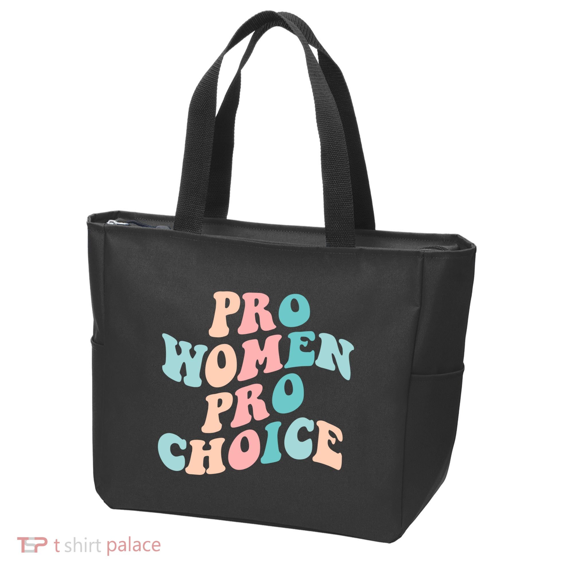 Pro Choice Equal Rights Feminist Retro Tote Bag