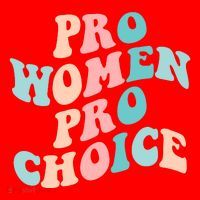 Pro Choice Equal Rights Feminist Retro Santa Hat thumb 1