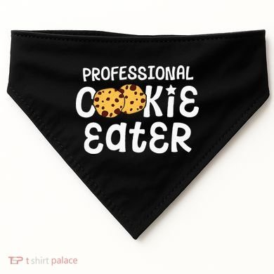 Professional Cookie Eater Chocolate Chip Baking Gift USA-Made Doggie Bandana