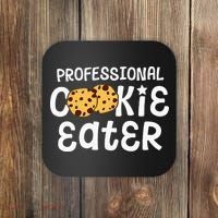 Professional Cookie Eater Chocolate Chip Baking Gift Coaster thumb 0