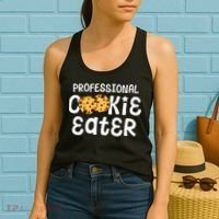 Professional Cookie Eater Chocolate Chip Baking Gift Women's Tank Top thumb 2