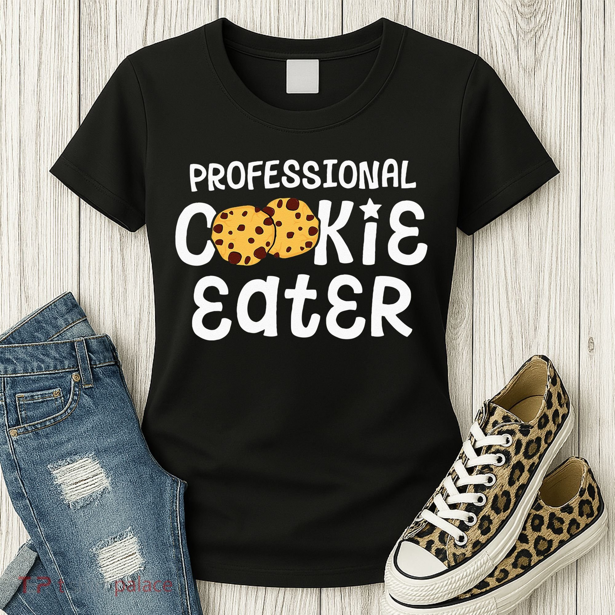 Professional Cookie Eater Chocolate Chip Baking Gift Women's T-Shirt