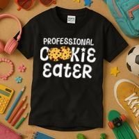 Professional Cookie Eater Chocolate Chip Baking Gift Kids T-Shirt thumb 3