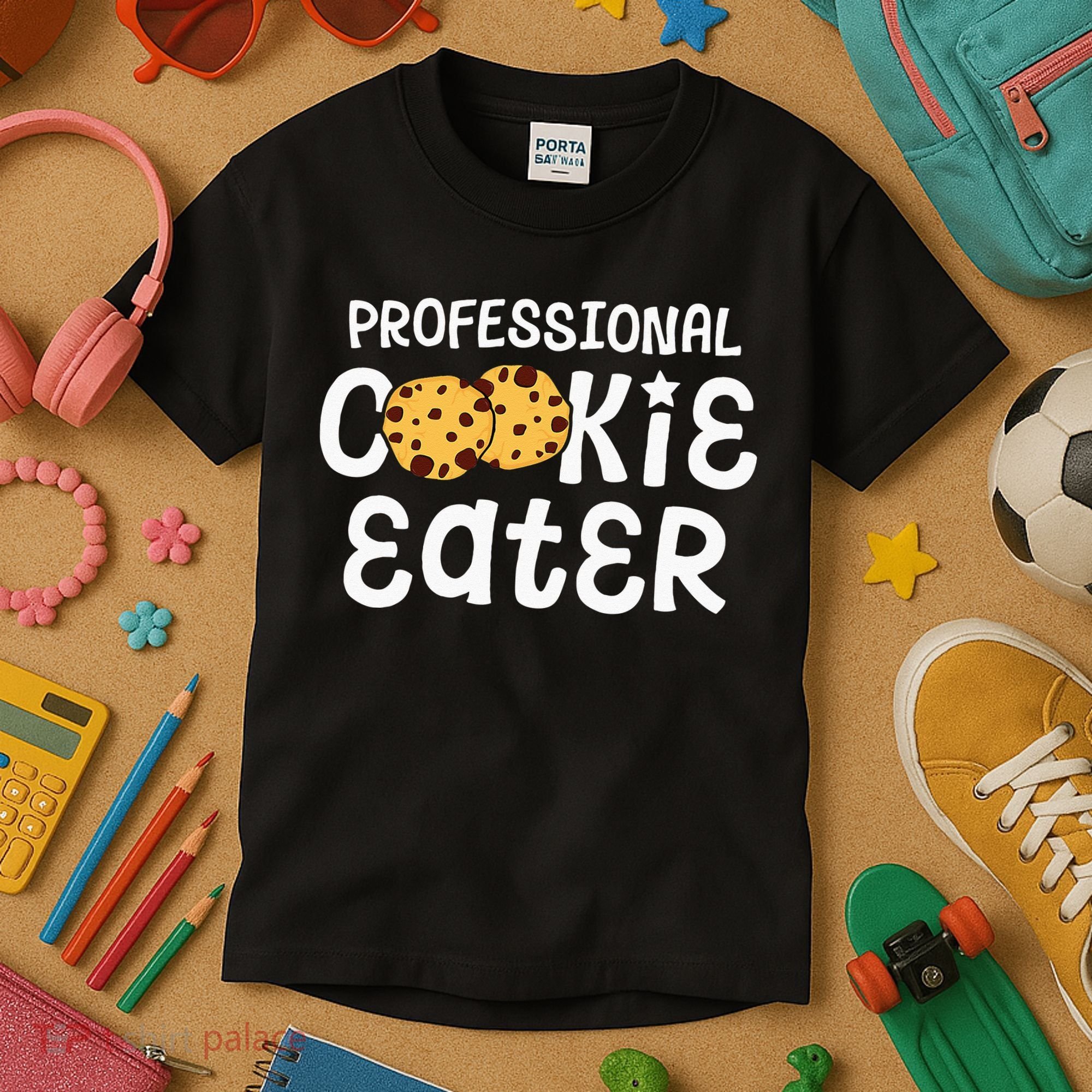 Professional Cookie Eater Chocolate Chip Baking Gift Kids T-Shirt