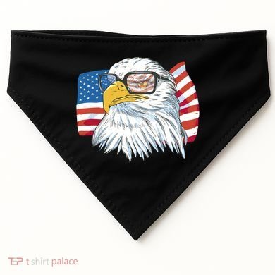 Patriot Cool Eagle USA Flag USA-Made Doggie Bandana