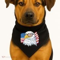 Patriot Cool Eagle USA Flag USA-Made Doggie Bandana thumb 1