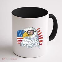 Patriot Cool Eagle USA Flag Coffee Mug thumb 1