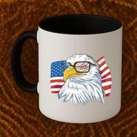 Patriot Cool Eagle USA Flag Coffee Mug thumb 2