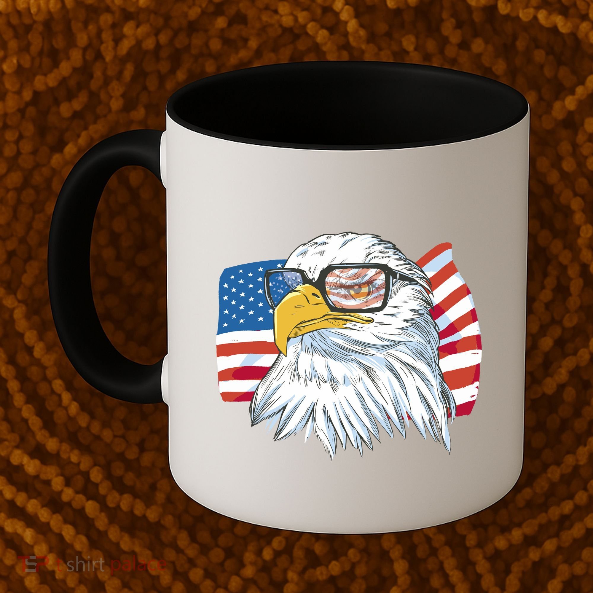 Patriot Cool Eagle USA Flag Coffee Mug